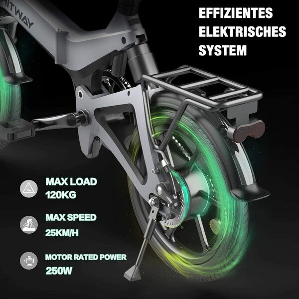 Bild 3 von HITWAY E-Bike, Elektrofahrrad Klapprad Ebike Elektrofahrräder Faltrad