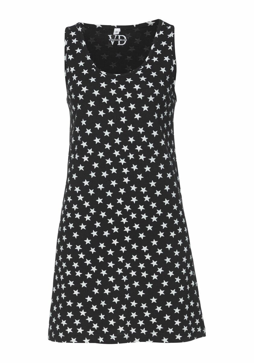 Bild 3 von Vivance Dreams Nachthemd (2er-Pack) mit großen Punkten und Sternen