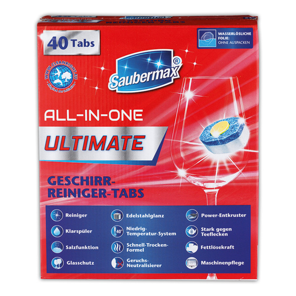 Bild 3 von Saubermax Geschirrreinigertabs