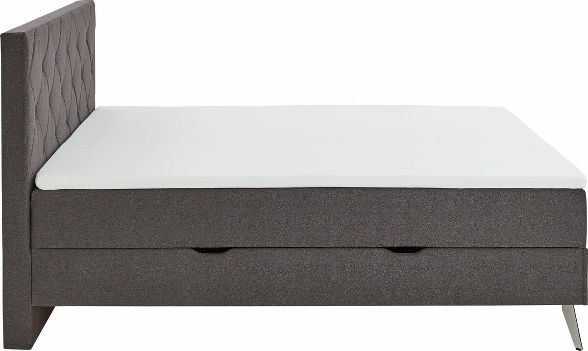 Bild 4 von meise.möbel Boxbett Leo 2, inkl. Bettkasten und Topper, Wahl zwischen zwei Bezugsqualitäten
