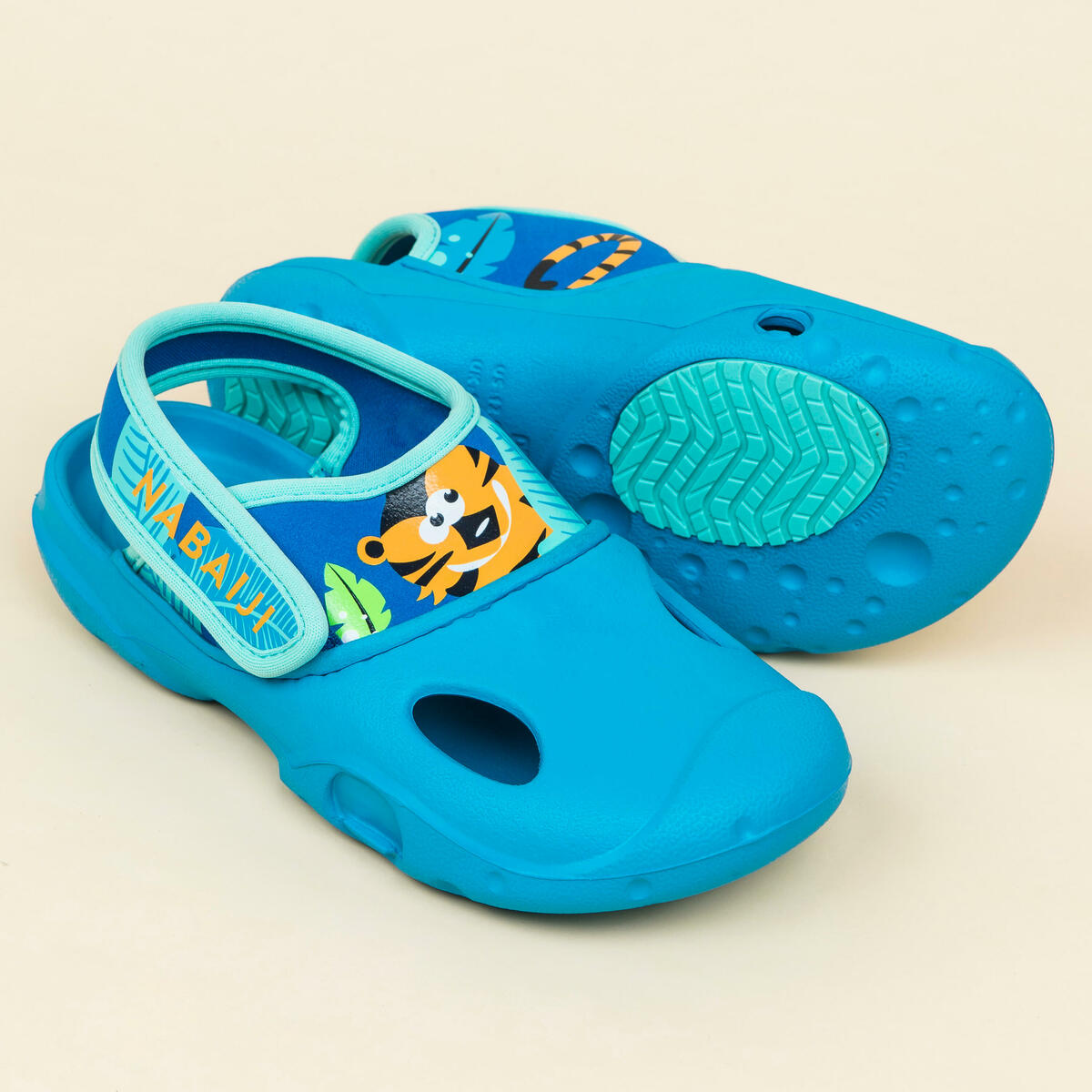 Bild 1 von Bade-Clogs 500 Kinder Tiger blau