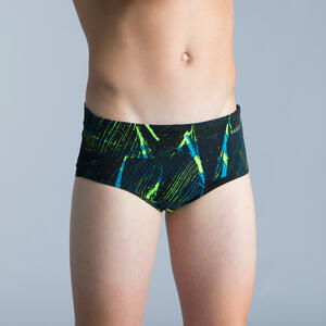 Badehose Slip Jungen Bandeau - 900 Koli grün