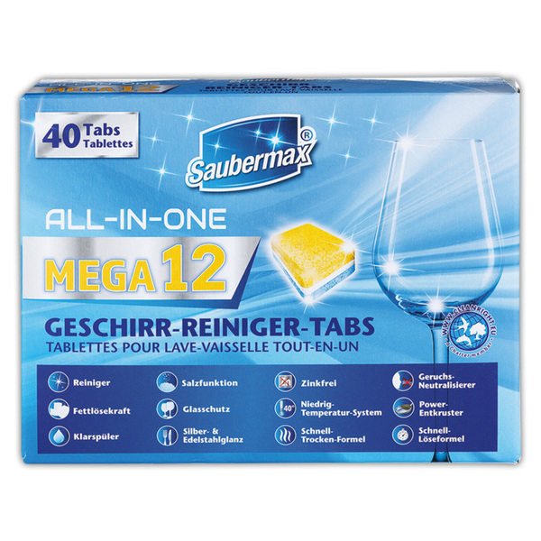Bild 2 von Saubermax Geschirrreinigertabs