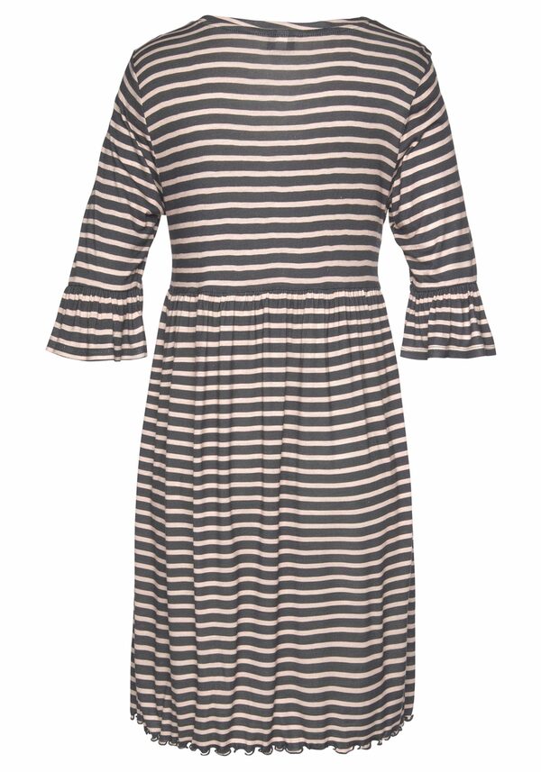 Bild 2 von Vivance Dreams Nachthemd mit Streifen und Volants