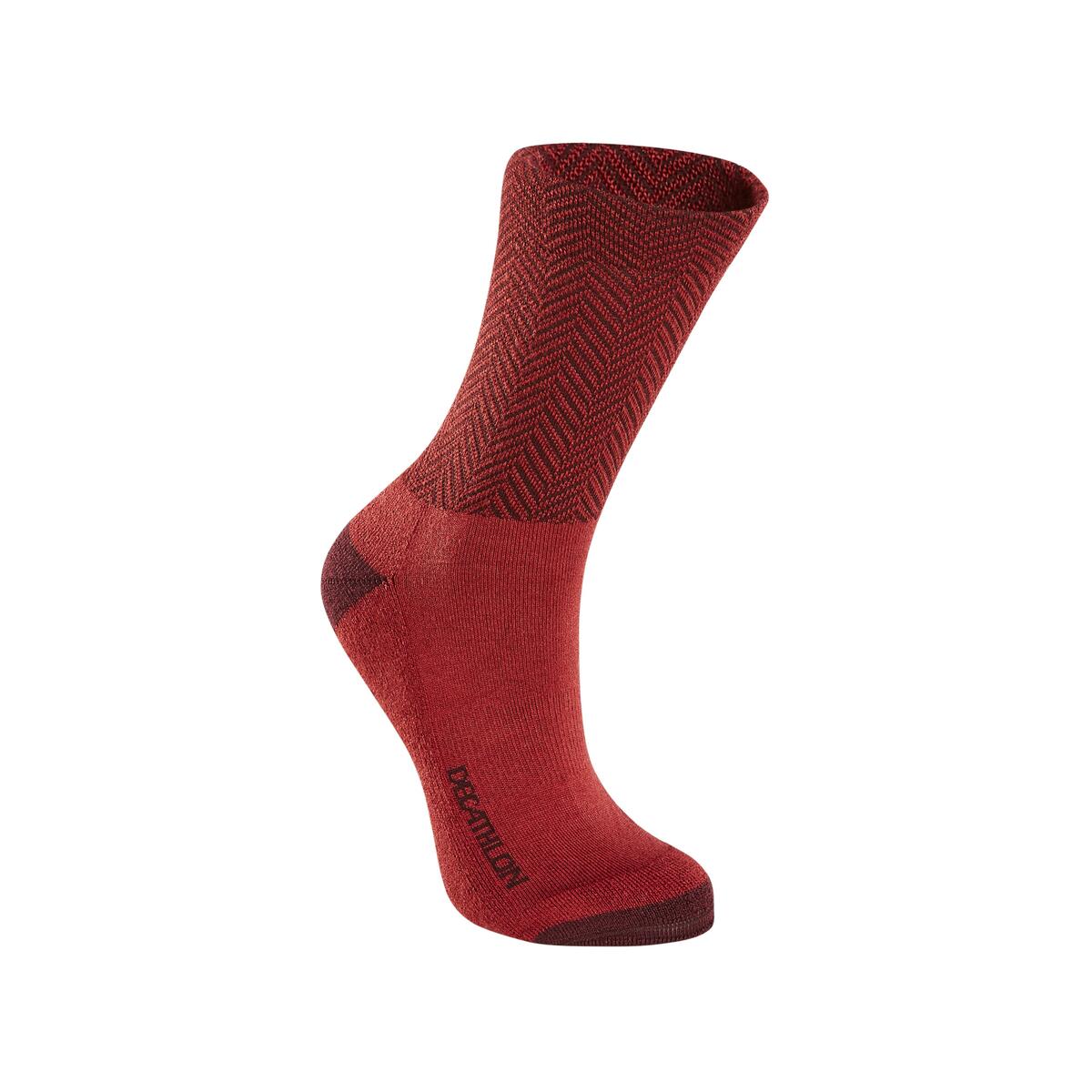 Bild 1 von FAHRRADSOCKEN 500 WINTER WINTER BORDEAUXROT