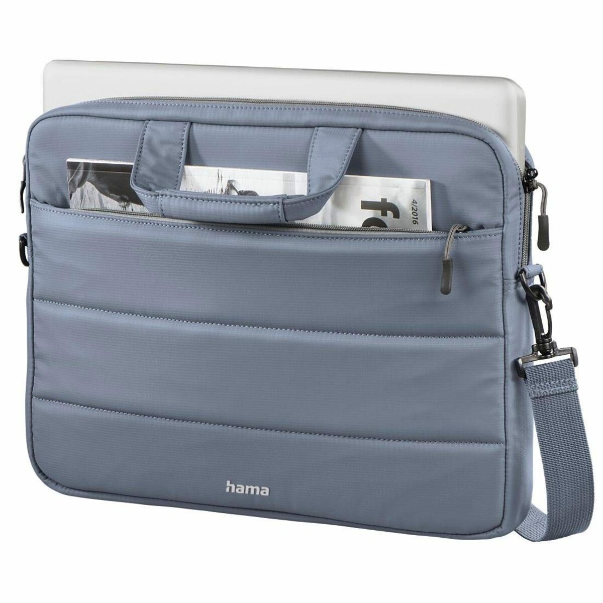Bild 3 von Hama Laptoptasche Laptop-Tasche "Toronto", bis 40 cm (15,6), Grau/Blau, Notebook-Tasche