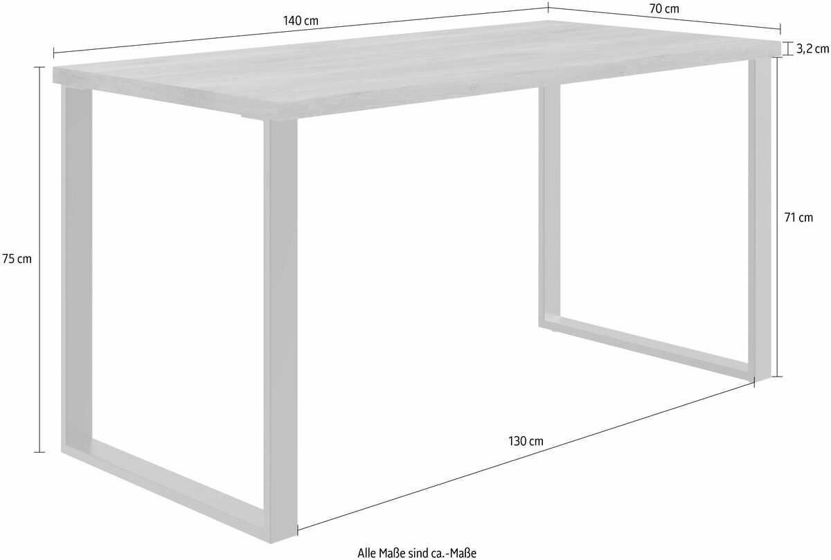 Bild 3 von Wimex Schreibtisch Virginia, mit Kufengestell