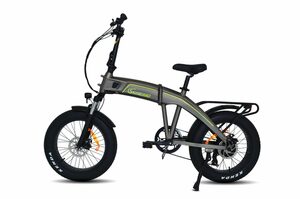 SachsenRAD E-Bike F6 Safari E-Bike E-Faltbike 20 Zoll LCD Steuerdisplay 80km Reichweite, 7 Gang Shiamo, Kettenschaltung, Heckmotor, starker Geländemotor, interne Kabelführung