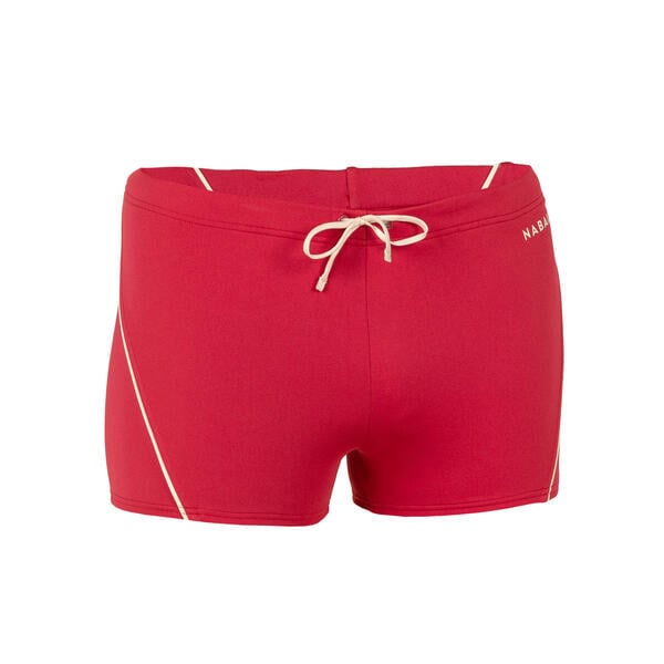 Bild 1 von Badehose Boxer Herren - 100 Plus rot//beige