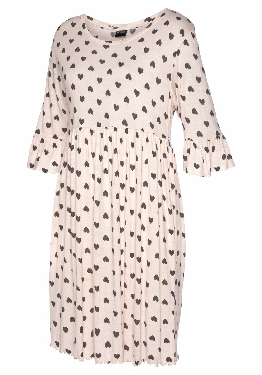 Bild 3 von Vivance Dreams Nachthemd mit Kräuselsäumen