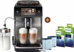Saeco Kaffeevollautomat Saeco GranAroma Deluxe SM6685/00, 15-Teiliges Pflegeset für die ersten 6 Monate im Wert von UVP 49,99€