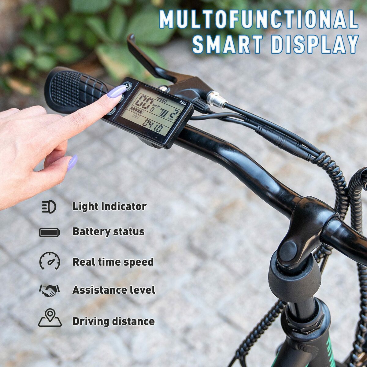 Bild 3 von HITWAY E-Bike HITWAY E-Bike 26 Zoll Luftreifen mit 250W,36V/11.2Ah,7 Gängen,StVZO