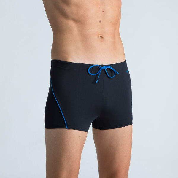 Bild 1 von Badehose Boxer Herren - 100 Plus schwarz/blau