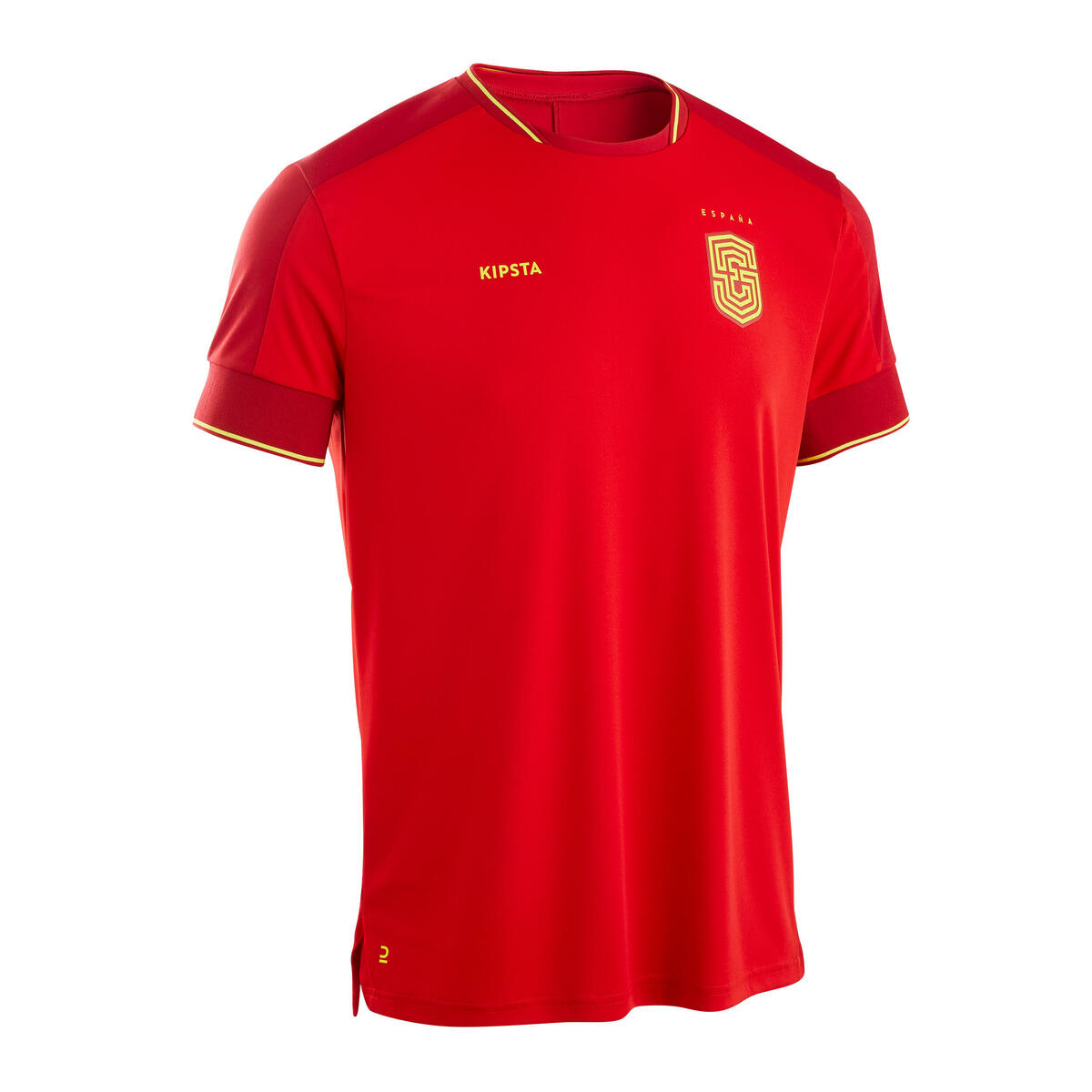 Damen/Herren Fussball Trikot Spanien 2024 - FF500 von Decathlon ansehen!