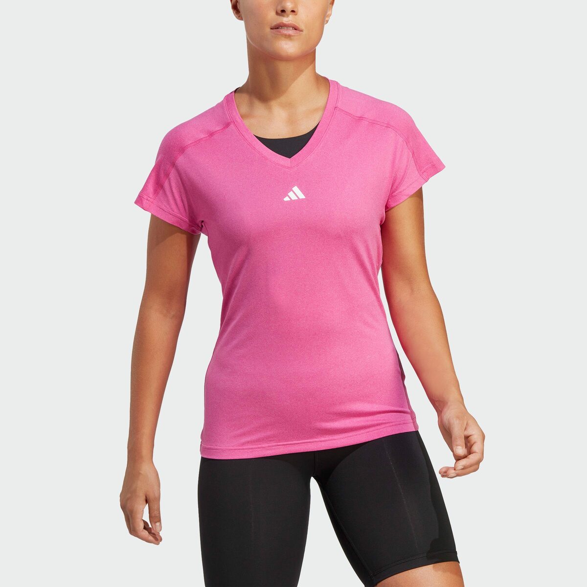 Bild 2 von adidas Performance T-Shirt AEROREADY TRAIN ESSENTIALS MINIMAL BRANDING V-NECK