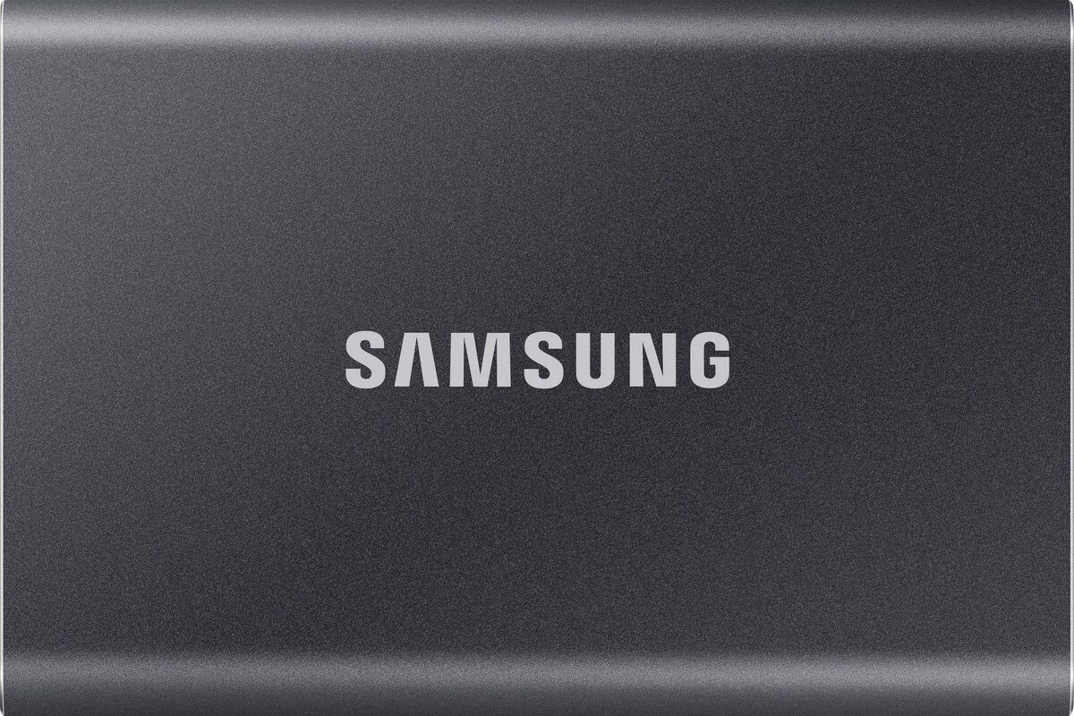 Bild 1 von Samsung Portable SSD T7 externe SSD (2 TB) 1050 MB/S Lesegeschwindigkeit