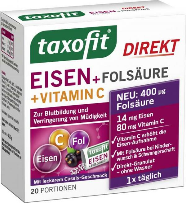 Bild 1 von Taxofit Eisen + Folsäure + Vitamin C Direkt Granulat