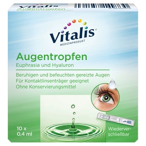 VITALIS®  Augentropfen Euphrasia und Hyaluron 4 ml
