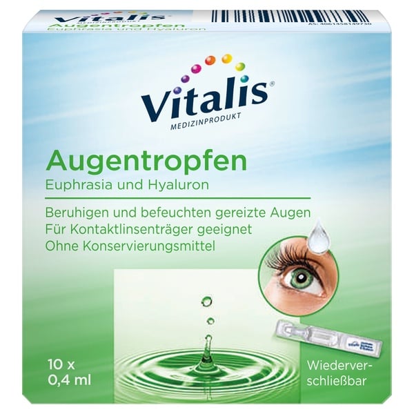 Bild 1 von VITALIS®  Augentropfen Euphrasia und Hyaluron 4 ml