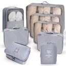 Bild 1 von tEEZErshop 8-Teiliges Koffer Organizer Set mit Einzelne Schu