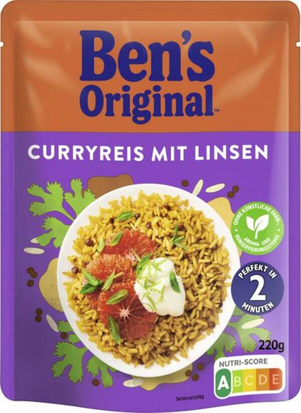 Bild 1 von Ben's Original Curryreis mit Linsen