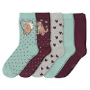 Bild 1 von 5 Paar Mädchen Socken in verschiedenen Farben
