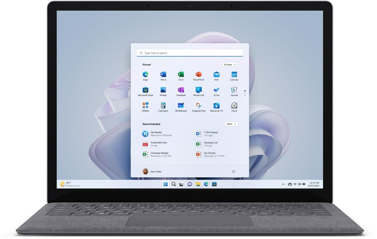 Bild 1 von Surface Laptop 5 (i5/512GB) 34,29 cm (13,5") platin