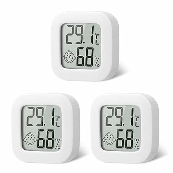 Bild 1 von Flintronic Mini LCD Thermometer White