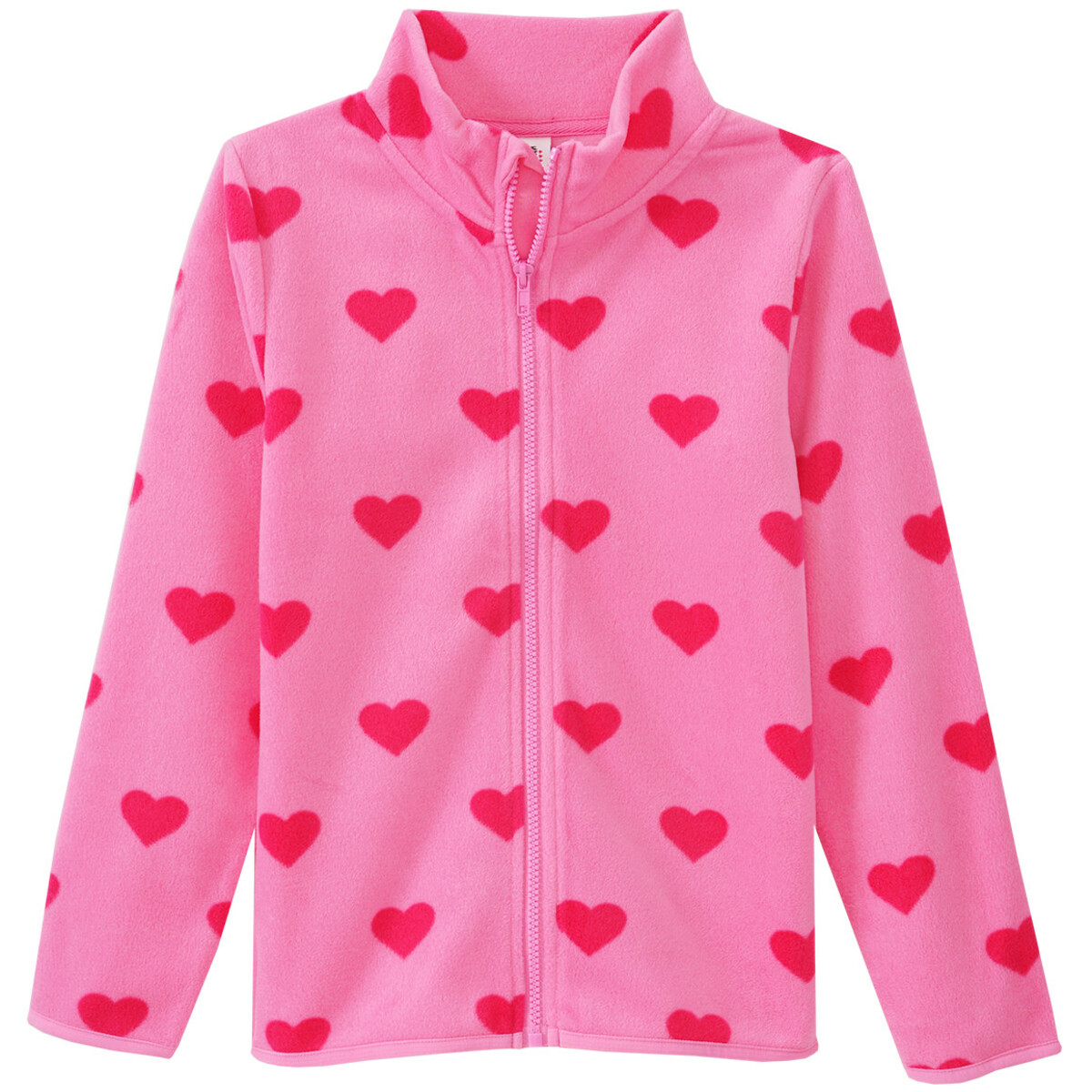 Bild 1 von Mädchen Fleecejacke mit Herzchen-Motiv