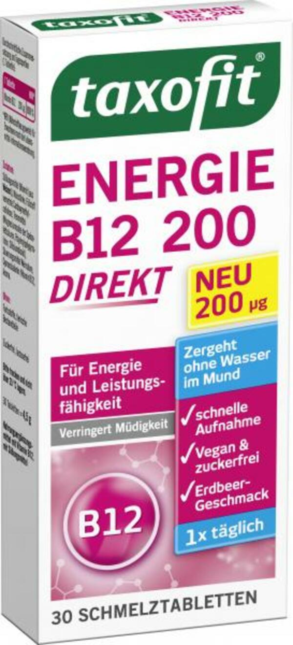 Bild 1 von Taxofit Energie B12 200 Direkt Schmelztabeltten