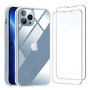 Bild 1 von NEW'C Hülle für iPhone 13 Pro Max (6,7) Ultra Transparent Silikon Weiches TPU Gel und 2 × Panzer Schutz Glas für iPhone 13 Pro Max (6,7") - Anti Scratch