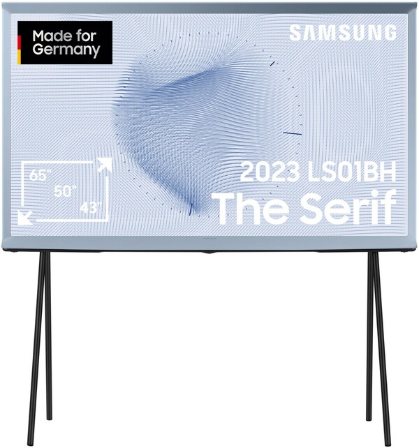 Bild 1 von GQ55LS01BHU The Serif (2023) 138 cm (55") QLED-TV cotton blue / G