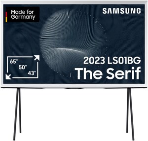 GQ65LS01BGU The Serif (2023) 163 cm (65") QLED-TV cloud white / F