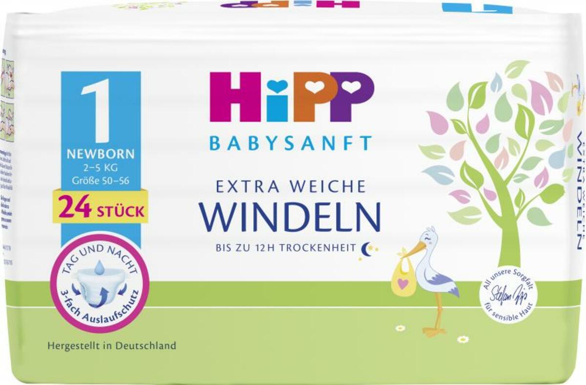 Bild 1 von Hipp Babysanft Extra weiche Windeln Größe 1 - Newborn 2-5kg