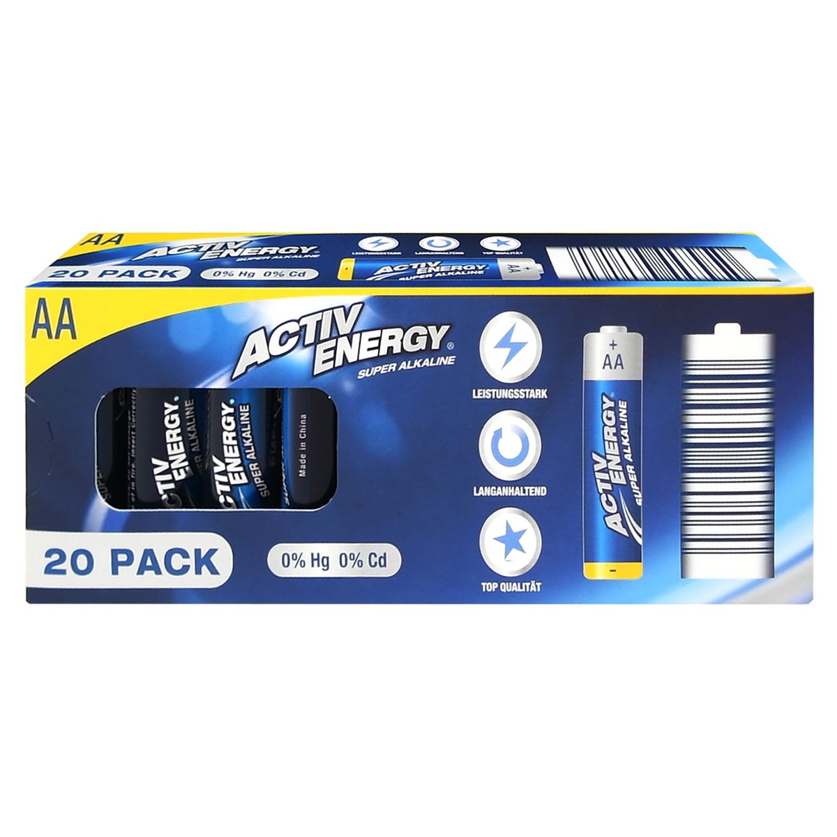 Bild 1 von ACTIV ENERGY Batterien, AA oder AAA, 20er-Packung