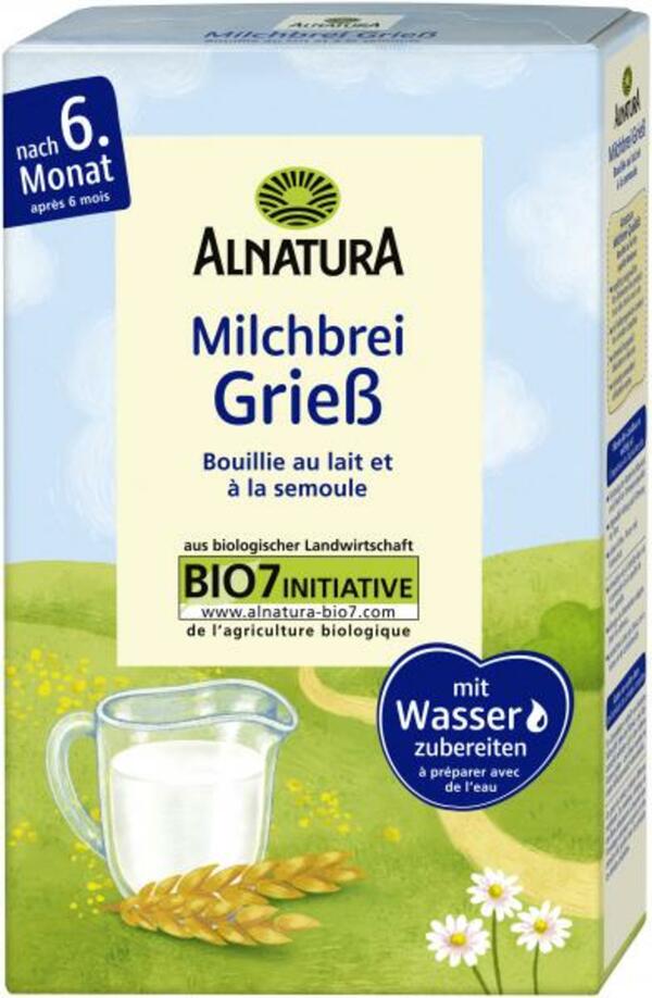 Bild 1 von Alnatura Grieß Milchbrei