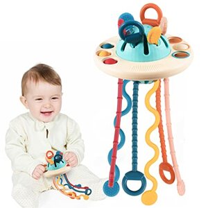 Kiztoys Montessori Spielzeug ab 1 Jahr, zum Aufhängen - Motorik- und Sensorikspielzeug für Babys und Kleinkinder ab 18+ Monaten - Lernspaß für Jungen und Mädchen im Alter von 1-3 Jahren