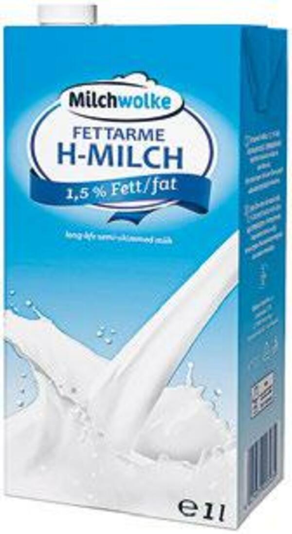 Bild 1 von 12 Packungen Milchwolke H-Milch 1,5 % Fett