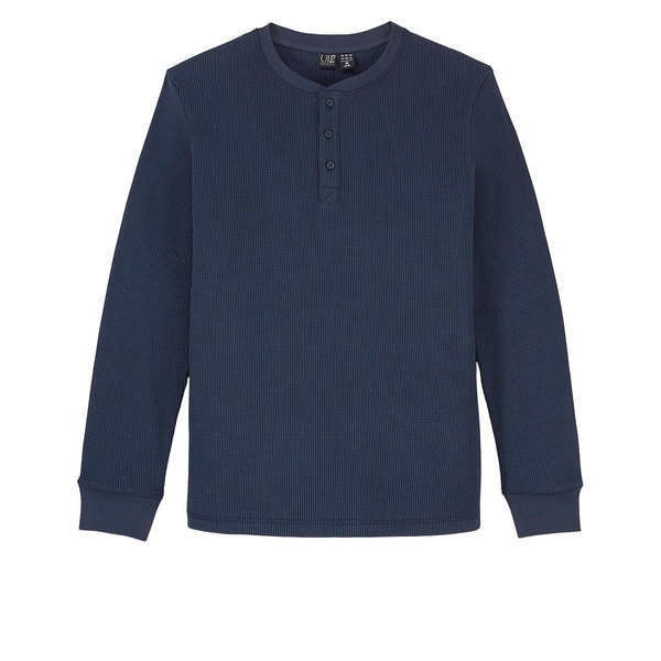 Bild 2 von WATSON'S Herren Langarmshirt, Waffelpiqué