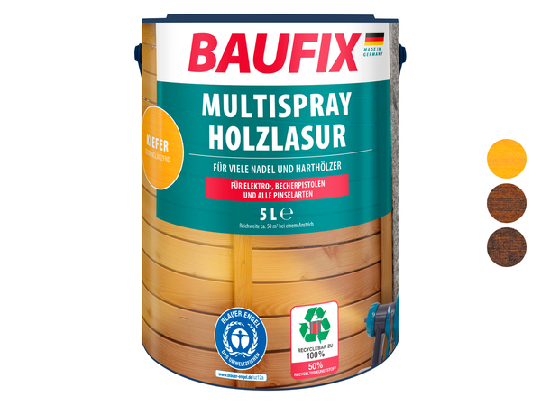 Bild 1 von BAUFIX Multispray Holzlasur, 5 Liter