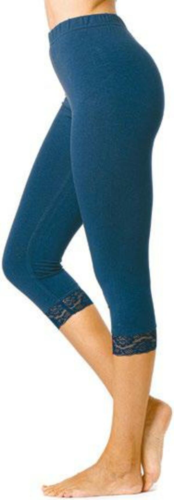 Bild 3 von BODYGUIDE Capri-Leggings mit Spitze