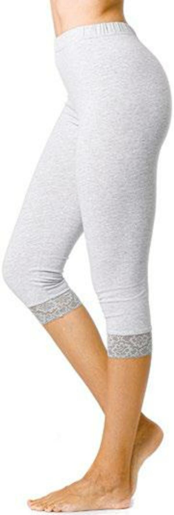Bild 2 von BODYGUIDE Capri-Leggings mit Spitze