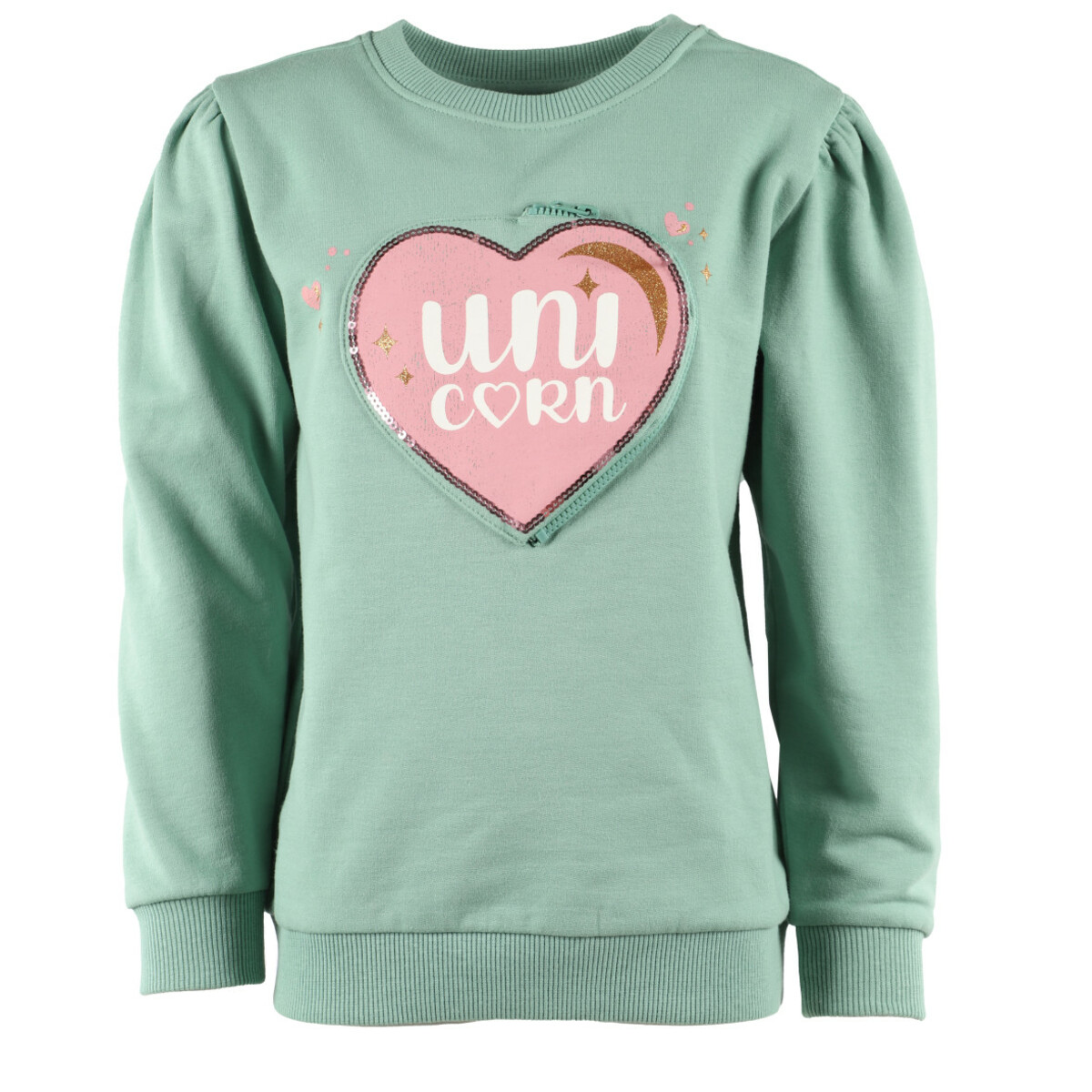 Bild 1 von Mädchen Sweatpullover mit Herz Applikation