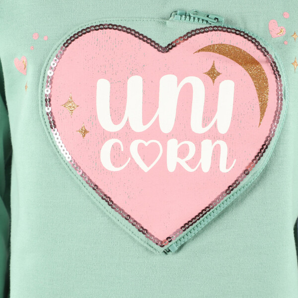 Bild 3 von Mädchen Sweatpullover mit Herz Applikation