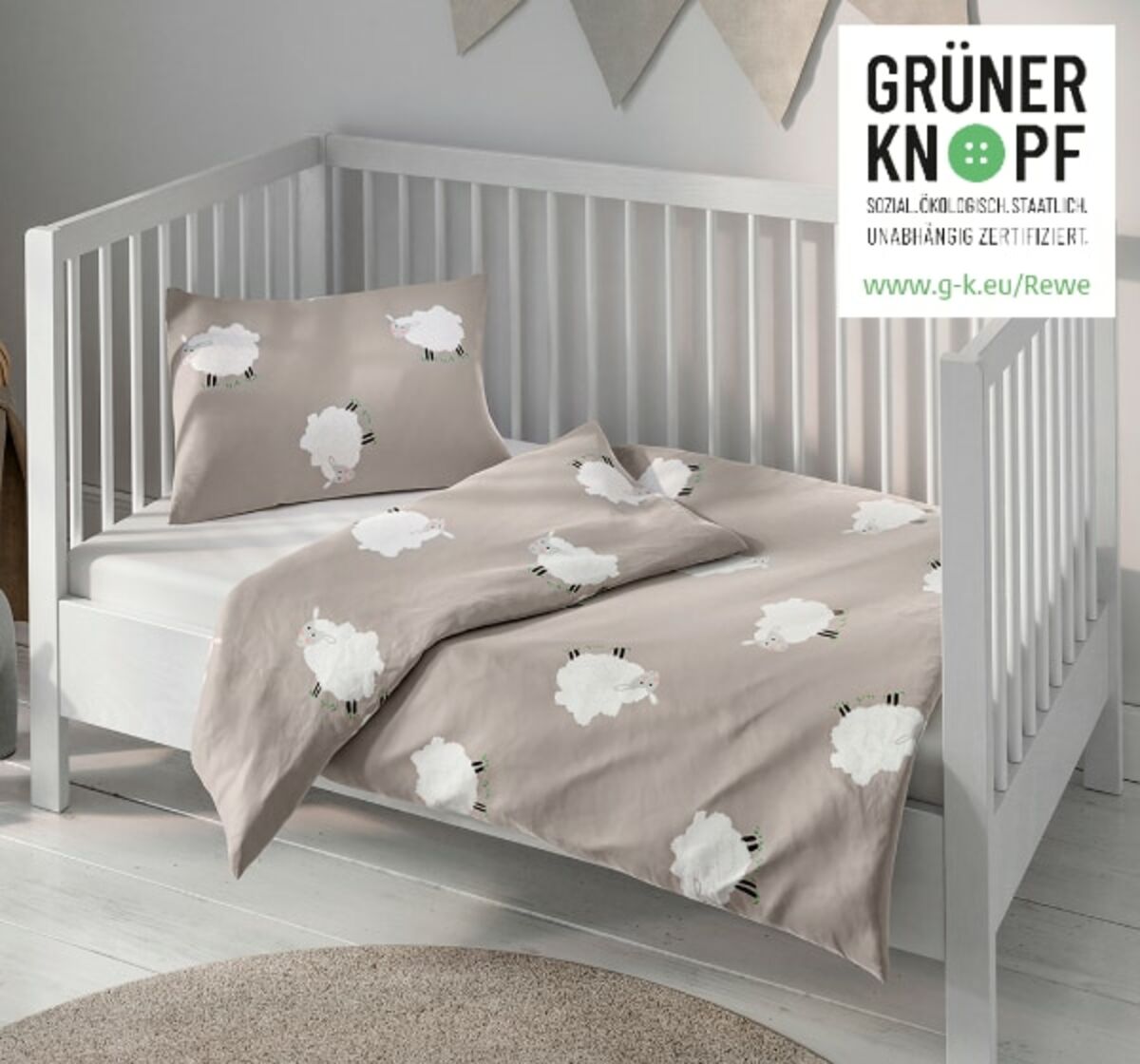 Bild 1 von HOME IDEAS LIVING Kleinkinder-Renforcé-Bettwäsche-Garnitur*