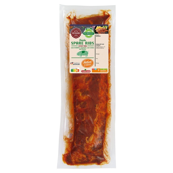 Bild 1 von FAIR & GUT Spare Ribs Honey BBQ 778 g