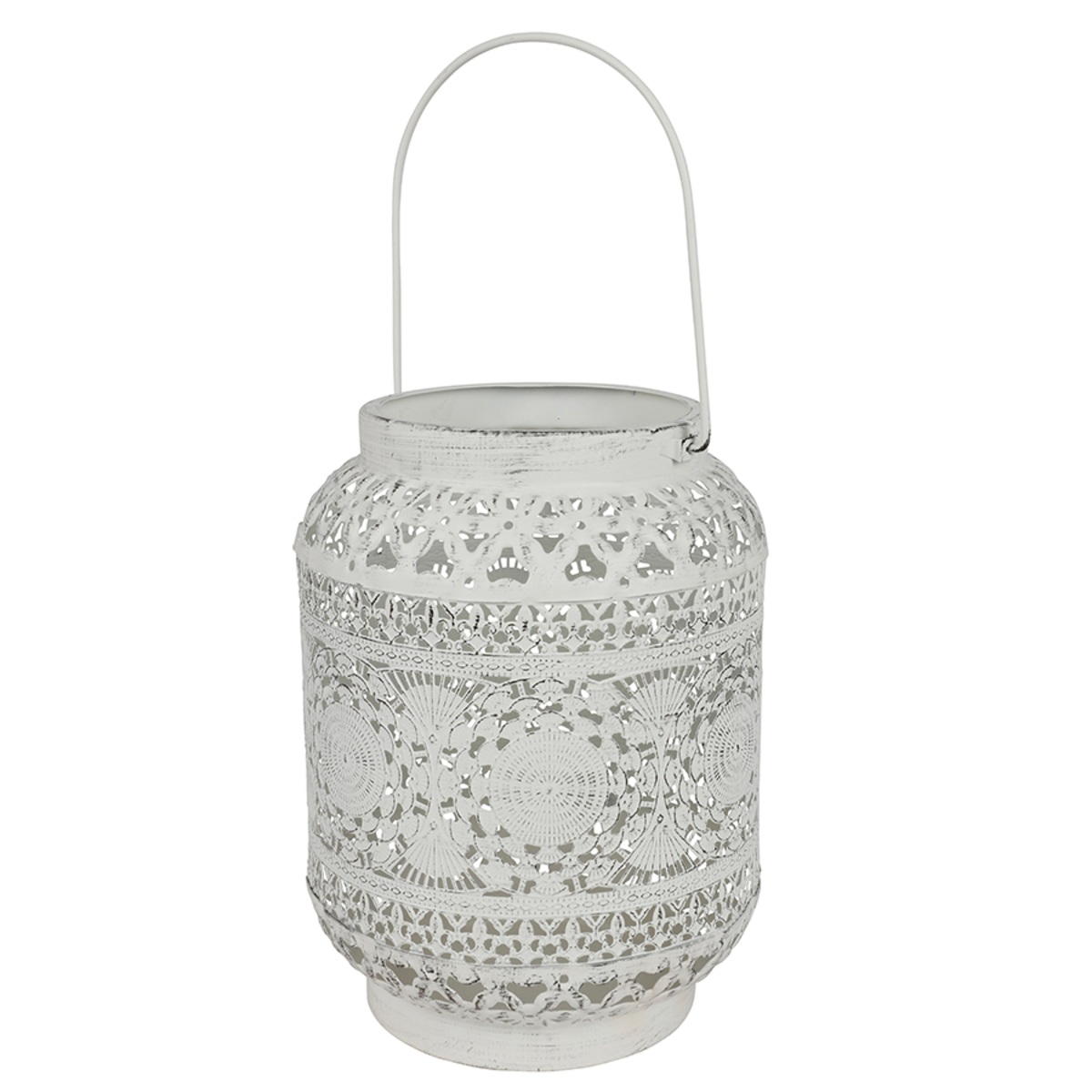 Bild 1 von Metall-Laterne Oriental 18x25cm Antik-Weiß