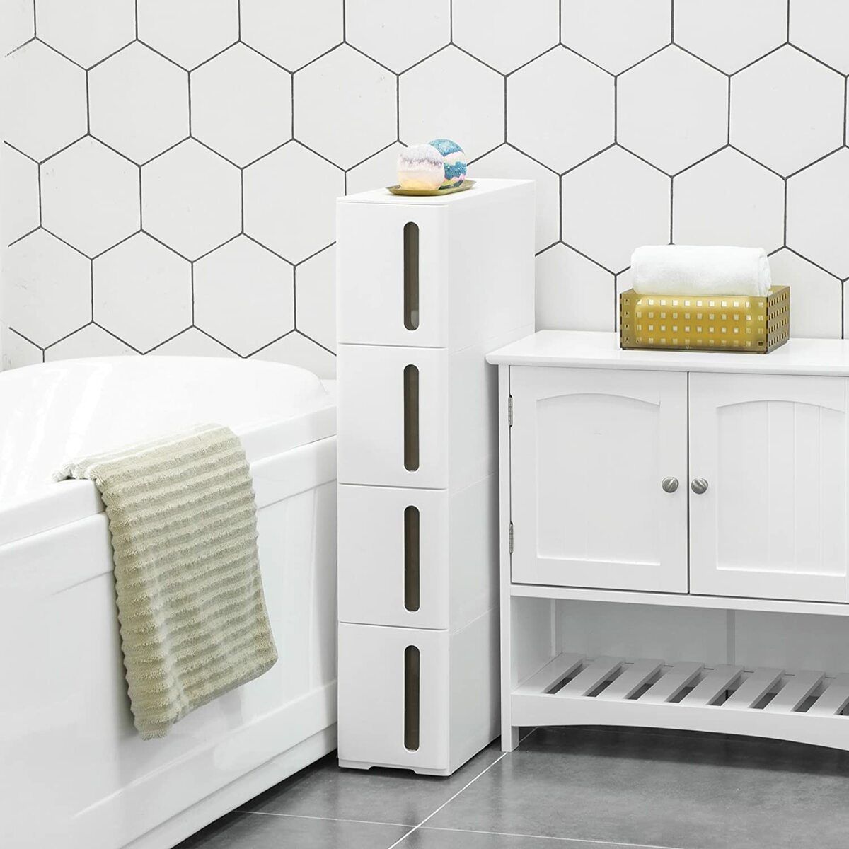 Bild 2 von Küchenregal, 45x17x84cm, Weiß