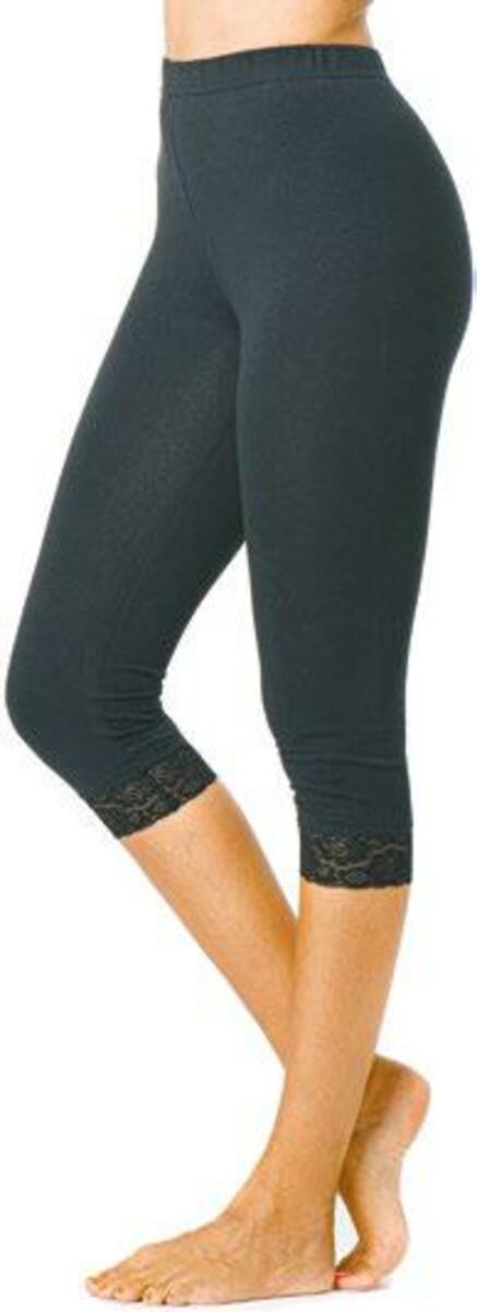 Bild 1 von BODYGUIDE Capri-Leggings mit Spitze