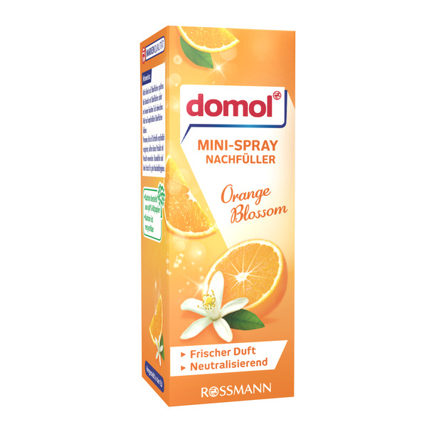 Bild 1 von domol Mini Spray Nachfüller Orange Blossom 3.56 EUR/100 ml